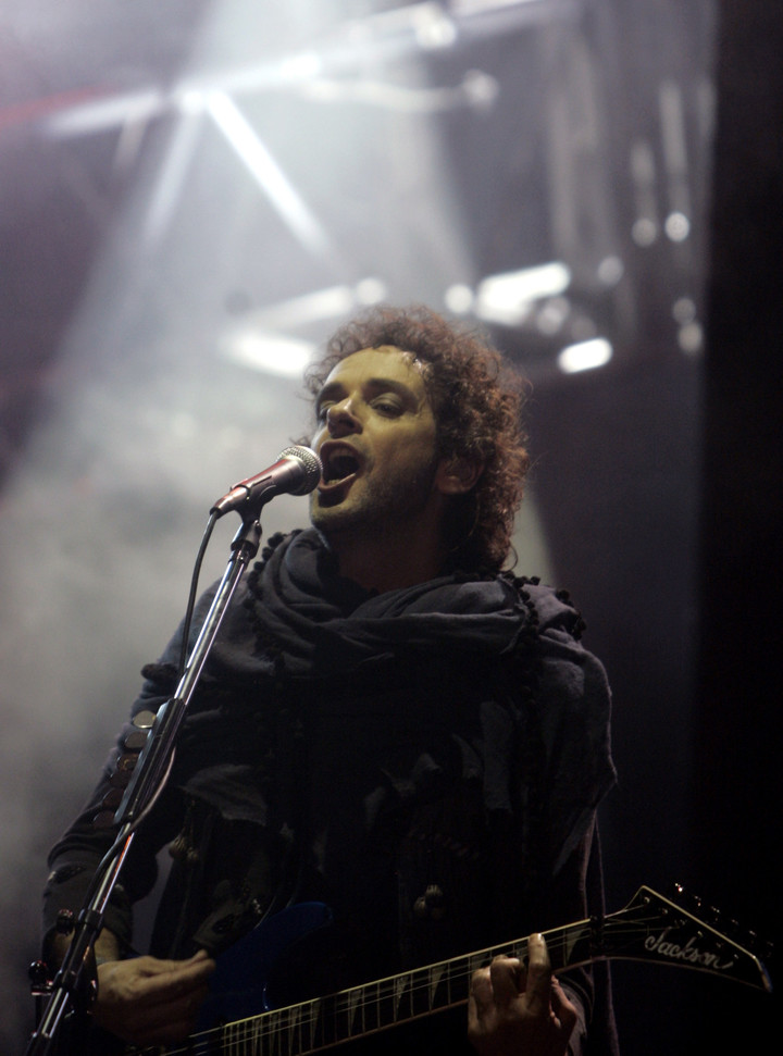 Gustavo Cerati en River en el 2007. Foto. Reuters.