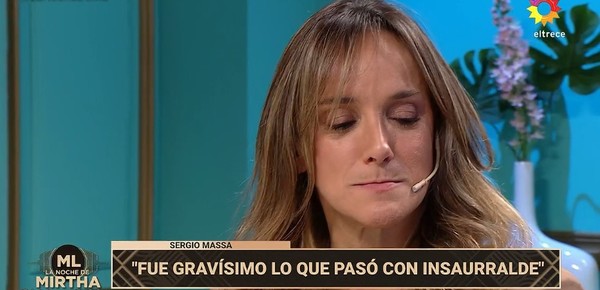 Malena Galmarini habló sobre su polémico gesto en lo de Mirtha Legrand: "Fue en medio de la batalla"