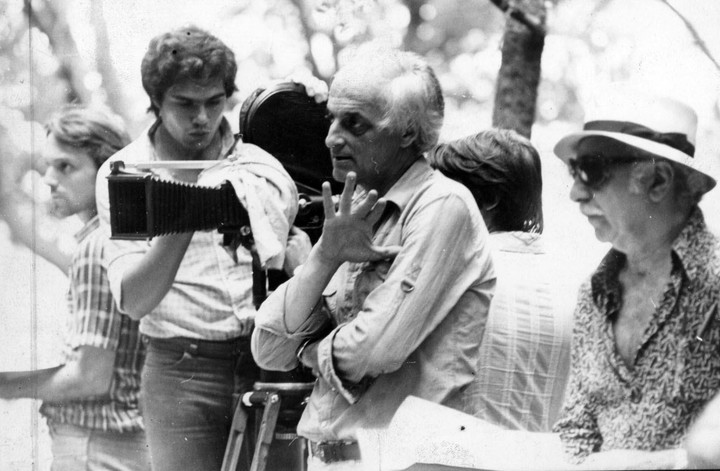 Antín, durante una filmación en 1978.