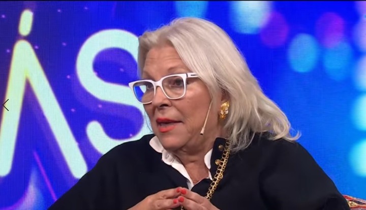 Elisa Carrió este miércoles durante una entrevista televisiva